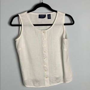 LINEN button-up blouse